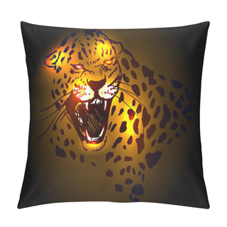 Personality  Roaring Jaguar Pillow Covers