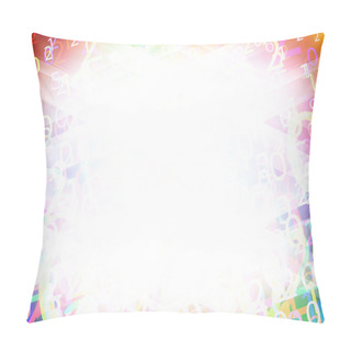 Personality  Composition Of Numbers, Vector Pillow Covers