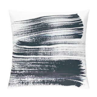 Personality  Abstract Painting With Black Strokes On White  Pillow Covers