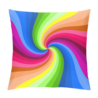 Personality  Hypnotic Color Swirl Background. Pillow Covers