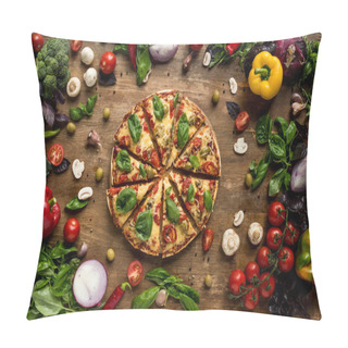 Personality  Cut Italian Pizza Pillow Covers