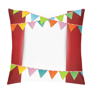 Personality  Bunting Party Color Flags Pillow Covers