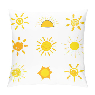 Personality  Suns Drawings Pillow Covers