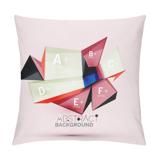 Personality  Geometric Shapes With Sample Text. Abstract Template Pillow Covers