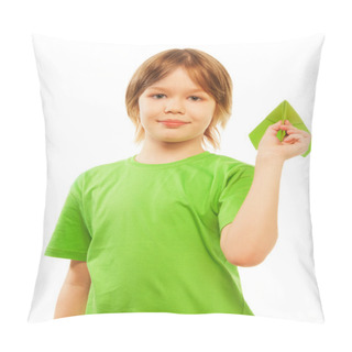 Personality  Boy With Paper Plane Pillow Covers