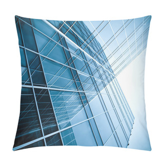 Personality  Modern Glass Silhouettes Of Skyscrapers At Night Pillow Covers