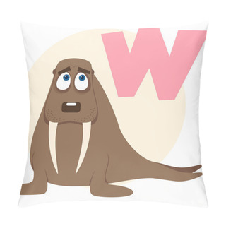 Personality  The English Alphabet. Walrus Pillow Covers