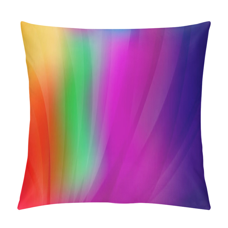 Personality  Panoramic Abstract Web Background Colorful Gradient - Vector Illustration Pillow Covers