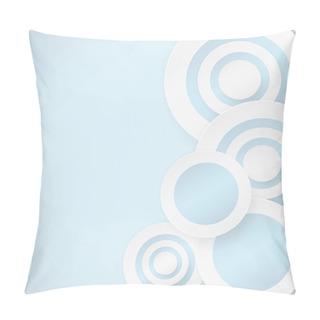 Personality  Abstract Background With Blue Circles Pillow Covers