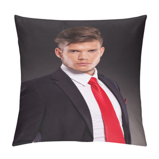 Personality  Business Man Looking Into Camera Pillow Covers