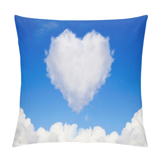 Personality  Heart Shaped Clouds In The Sky Pillow Covers