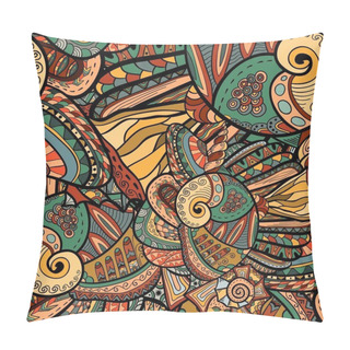 Personality  Seamless Abstract Pattern With Marine Inhabitants Pillow Covers