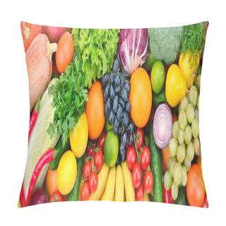 Personality  Fresh Fruits And Vegetables Pillow Covers