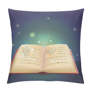 Personality  Magic Book Of Shadows Illustration Pillow Covers