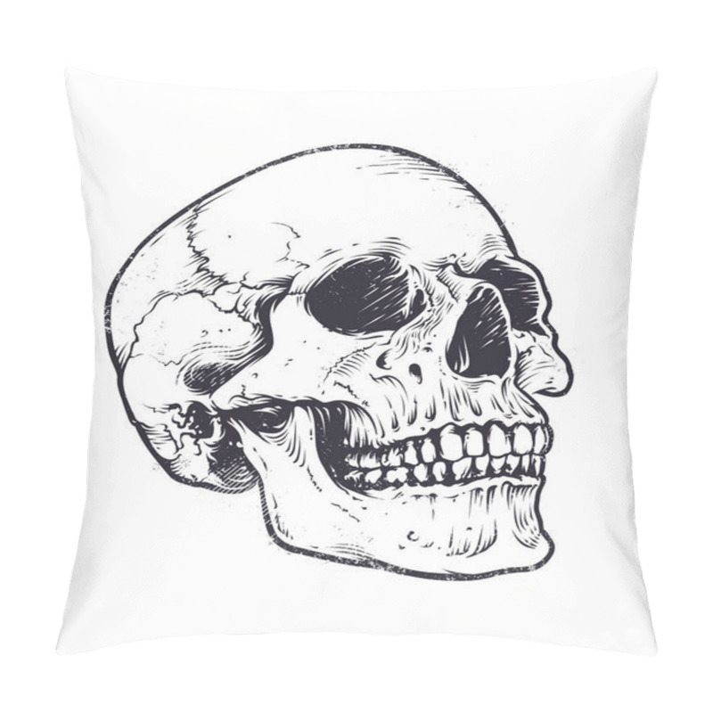 Personality  Anatomic Skull Vector pillow covers