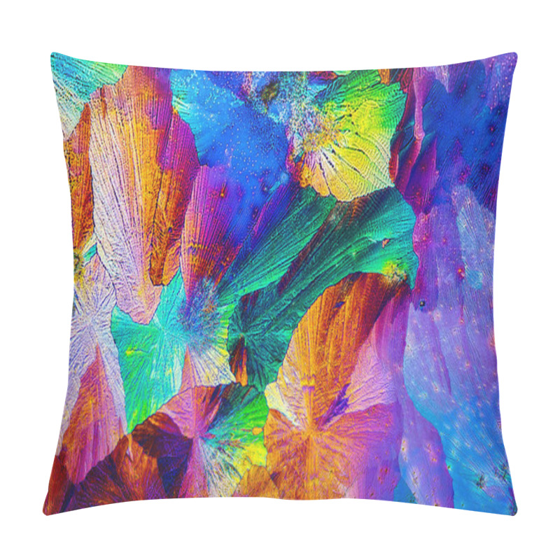 Personality  Extreme macro photograph of Paracetamol crystals pillow covers