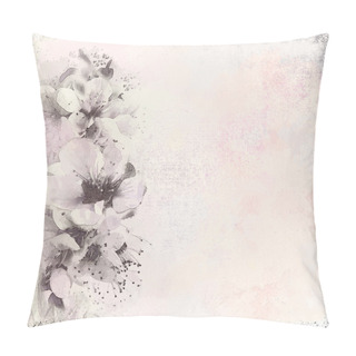 Personality  Grunge Stained Vintage Floral Greeting Card Pillow Covers