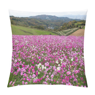 Personality  Pink Cosmos Flowers Field  Pillow Covers