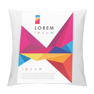 Personality  Flyer Design Template Pillow Covers