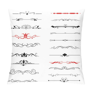 Personality  Calligraphic Design Elements And Page Decoration Pillow Covers