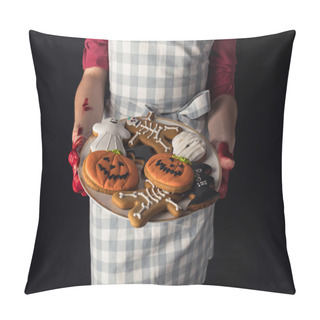 Personality  Girl With Halloween Cookies Pillow Covers