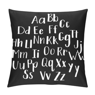 Personality  Calligraphy Hand-written Fonts. Handwritten Brush Style Modern Calligraphy Cursive Typeface Pillow Covers