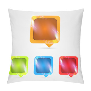 Personality  Vector Glossy Buttons On Light Grey Background Pillow Covers