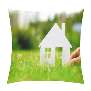 Personality  Hand Hold House Pillow Covers