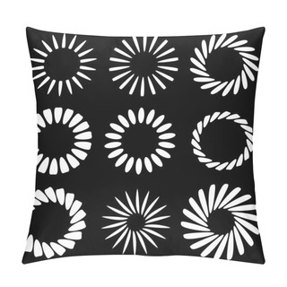 Personality  Abstract Radial Elements Pillow Covers