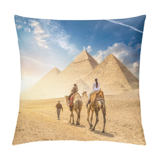 Personality  Camel Caravan Of Giza Pillow Covers