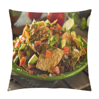 Personality  Loaded Beef And Cheese Nachos Pillow Covers