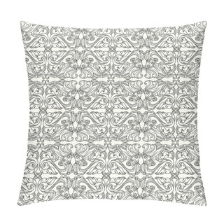 Personality  Seamless Black-and-white Contour Pattern Pillow Covers