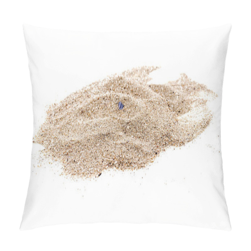 Personality  pile of sand isolated on white pillow covers