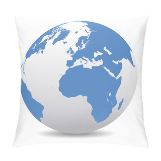 Personality  Europe And Africa, Global World Pillow Covers