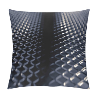 Personality  Gray Metallic Industrial Grunge Background. 3d Illustration, 3d Rendering. Pillow Covers