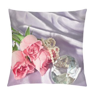 Personality  Rosebuds And Diamond And Pearls Pillow Covers