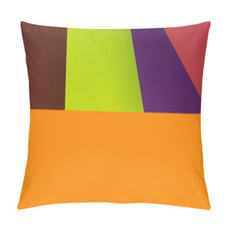 Personality  Modern Geometric Background With Multicolored Rectangles, Banner Pillow Covers