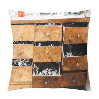 Personality  Old Cupboard With Tools Pillow Covers