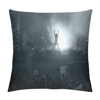 Personality  Scene From Rock Concert Pillow Covers