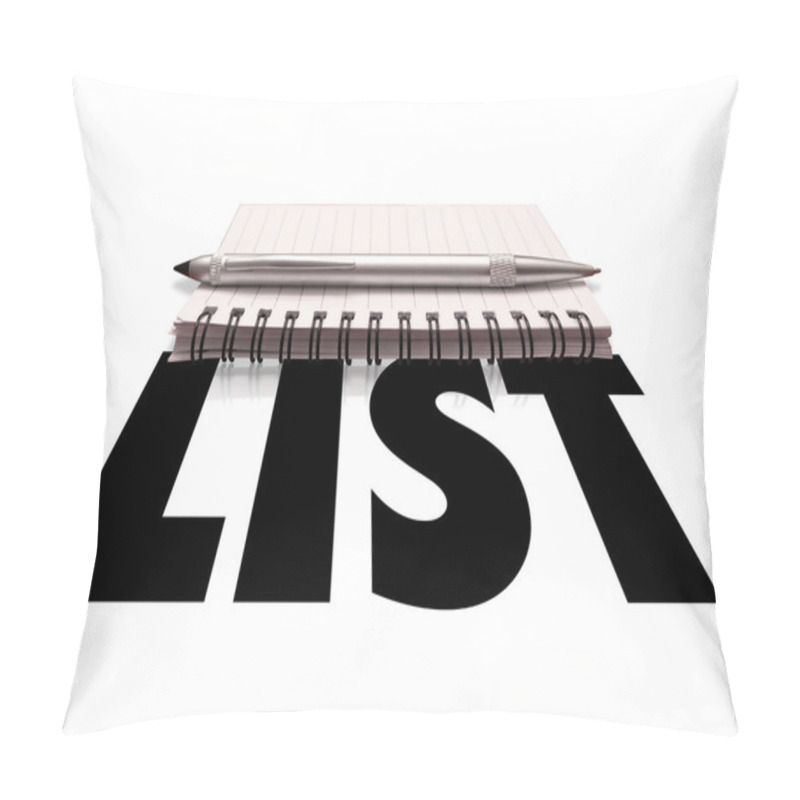 Personality  List Notepad 3d Pen Pillow Covers