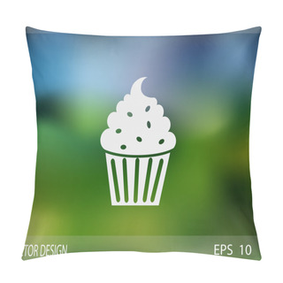 Personality  Cupcake Dessert Web Icon Pillow Covers