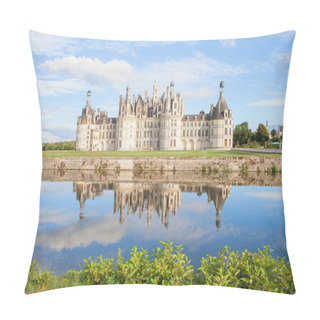 Personality  Chateau De Chambord, Royal Medieval French Castle With Reflectio Pillow Covers