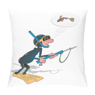 Personality  Drawing For Cards, Banners, Posters And Other Design Purposes. Pillow Covers