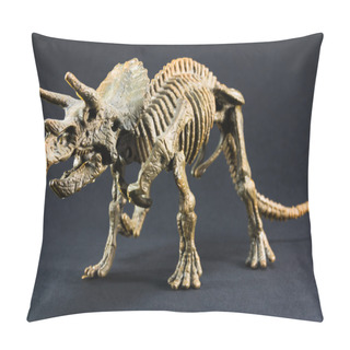 Personality  Triceratops Fossil Dinosaur Skeleton Model Toy Pillow Covers