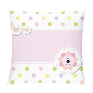 Personality  Card Design Baby Arrival Announcement Card Pillow Covers
