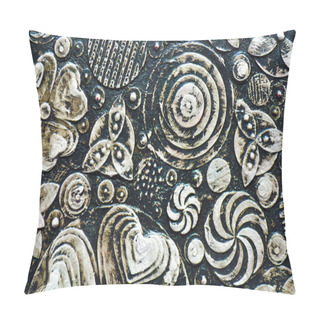 Personality  Flowers, Abstract Grunge Surface, Pillow Covers