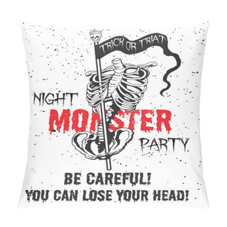 Personality Night Monster Party Poster. Pillow Covers
