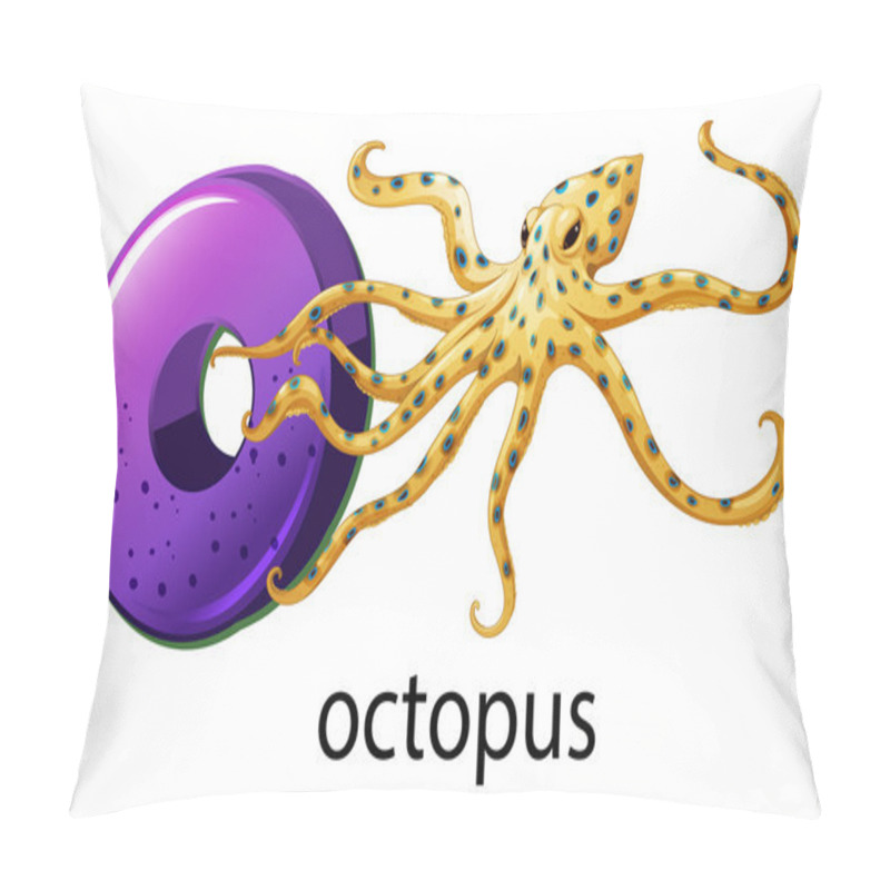 Personality  A Letter O For Octopus Pillow Covers