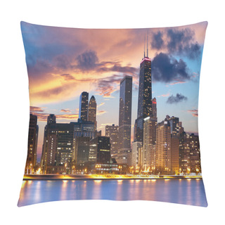 Personality  Chicago Skyline Pillow Covers
