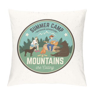 Personality  Summer Camp. Vector Illustration. Concept For Shirt Or Logo, Print, Stamp Or Tee. Pillow Covers